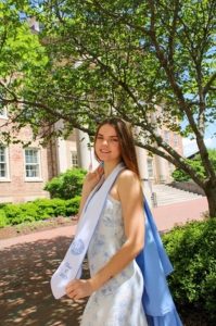Hannah Stroot celebrates her graduation from UNC-Chapel Hill.